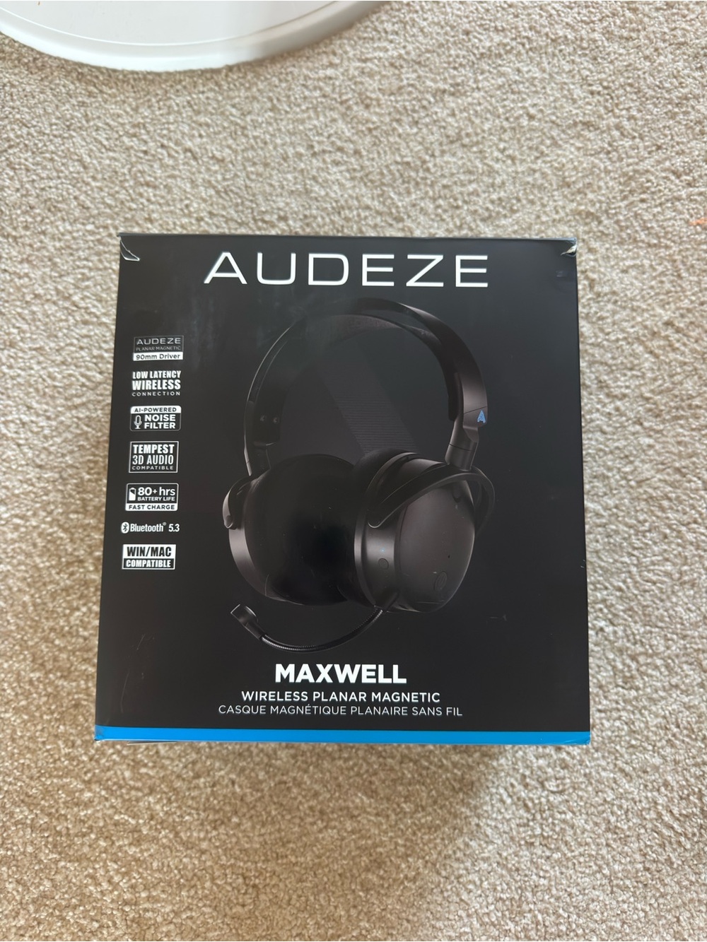Audeze Maxwell Wireless Over-Ear Headphones — Black